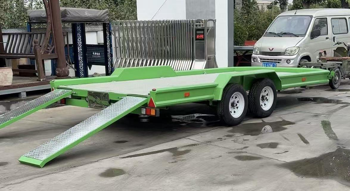 Best Model 207 Dual-Axle Flatbed Trailer Factory for Heavy-Duty Hauling